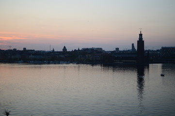 Walpurgis Night, stockholm, sunset, stadshuset