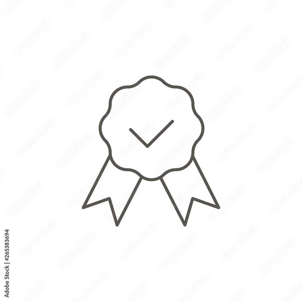 Poster check, reward, award vector icon. element of simple icon for websites, web design, mobile app, info 