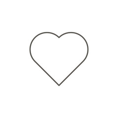 Heart vector icon. Element of simple icon for websites, web design, mobile app, info graphics. Thick line icon for website design and development