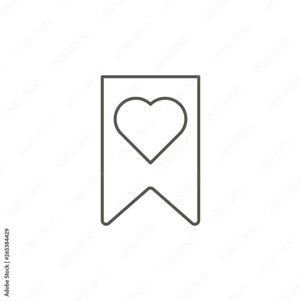 Poster medal, reward, award, heart vector icon. element of simple icon for websites, web design, mobile app