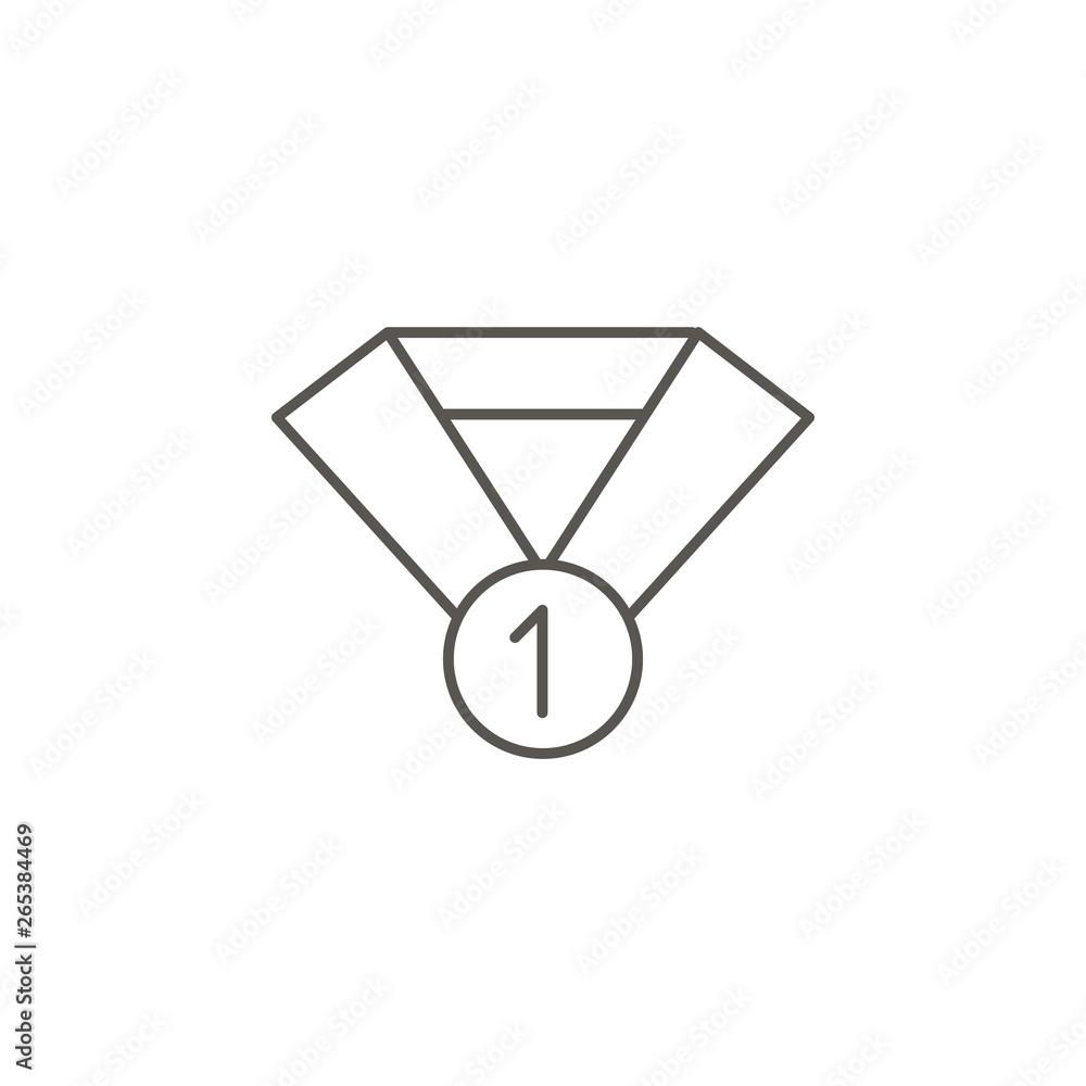 Poster reward, award, one, first vector icon. element of simple icon for websites, web design, mobile app, 
