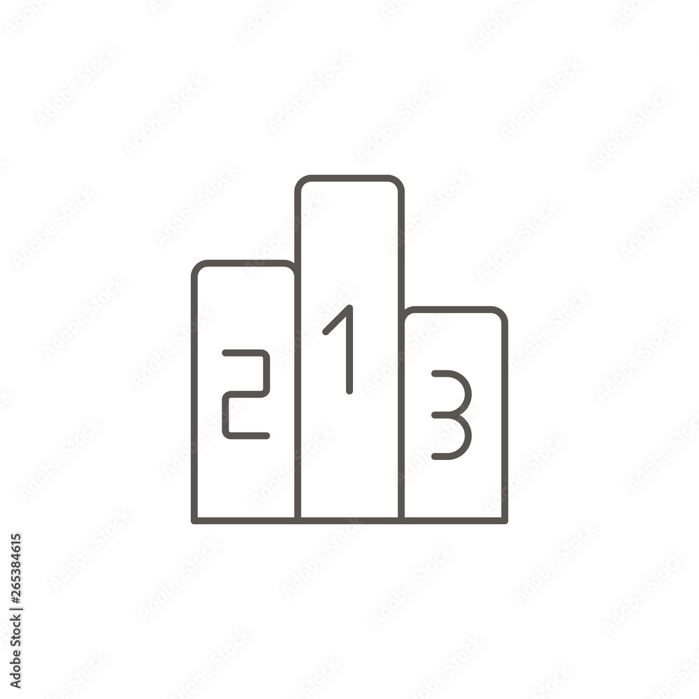 Poster podium, rank, first, rating vector icon. element of simple icon for websites, web design, mobile app