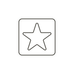 Star vector icon. Element of simple icon for websites, web design, mobile app, info graphics. Thick line icon for website design and development