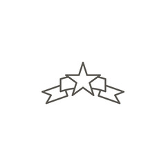 Reward, award, star vector icon. Element of simple icon for websites, web design, mobile app, info graphics. Thick line icon for website design and development