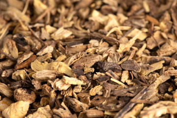 Background of Dried Echinacea Root