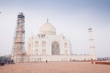 Fototapeta na wymiar View of the Taj Mahal, Agra, Uttar Pradesh, India