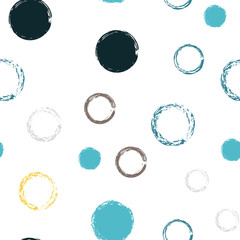 Obraz premium polka dots seamless pattern pastel