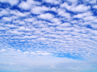 Clouds with blue sky in the city of Cadiz, Andalucia. Spain. Europe