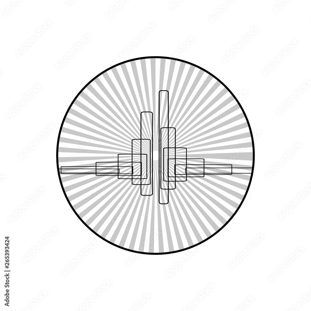 Poster music background. audio equalizer icon. sound wave. abstract vector element for music design with eq
