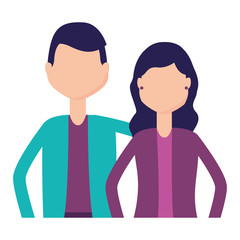 man and woman portrait