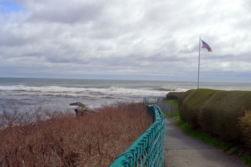 Popular Walkway for tourist Marginal Way Ogunquit Maine