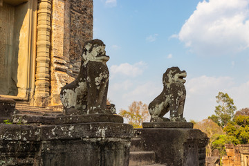 Old ruins of East Baray temple at Angkor Wat, Siem Reap, Cambodia