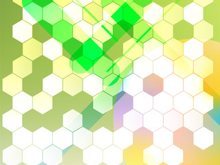 Abstract green geometric background.