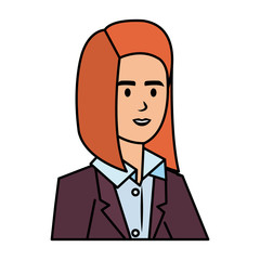 elegant businesswoman avatar character