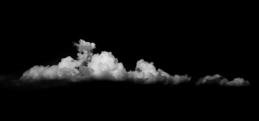 Fototapeta na wymiar white cloud on black background