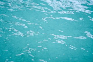 Fototapeta na wymiar Abstract blue water texture background / water surface pool sea or ocean