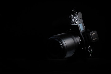 camera on black background - Powered by Adobe