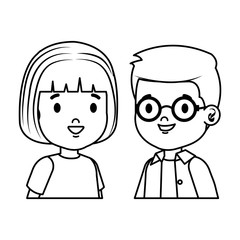 little kids couple characters