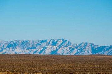 Helan mountain scenery in winter