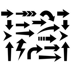 Arrow icon vector set