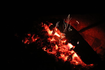Campfire Wood Spark