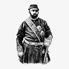 Turkish sultan in vintage style