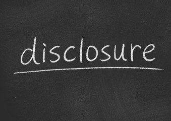 Obraz premium disclosure