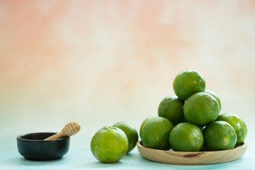 Thai lime fruit green lemon