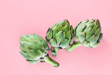 Fototapeta premium food creative concept, artichokes