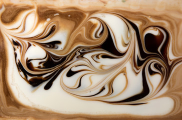 Beige marbling pattern. Golden marble liquid texture.