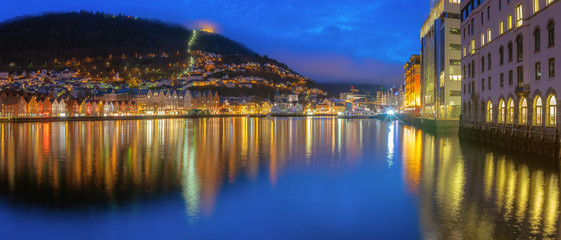 colored houses in Bergen