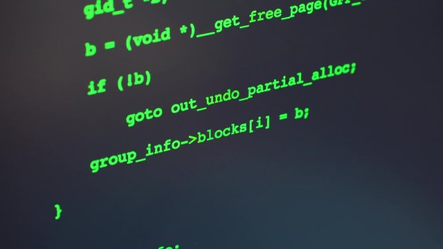 Computer Code Hacking Screen
