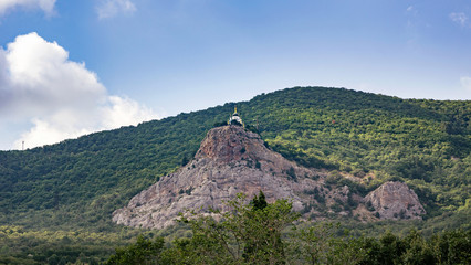 view from foros in the Church of the resurrection of Christ standing on the rock