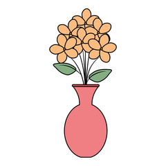 vase with flowers icon