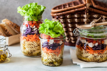 Pasta Salad in a Jar