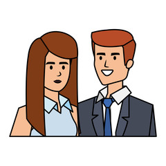 business couple avatars characters