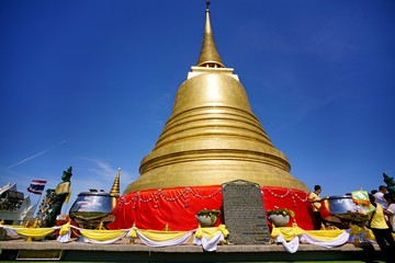 Wat Saket as landmark of Bangkok Thailand