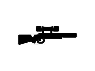 rifle solid vector icon