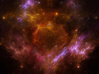 space nebula with stars 