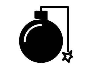 bomb solid vector icon