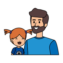 father with daughter characters