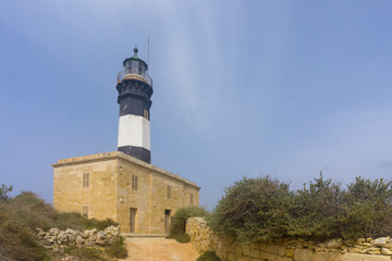 Fototapeta na wymiar Lighthouse Il-Kalanka. Coast of Malta