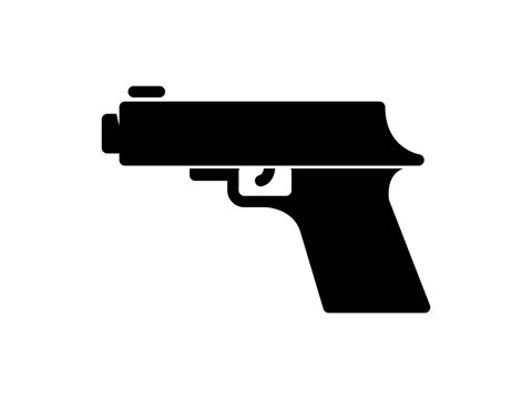 gun solid vector icon