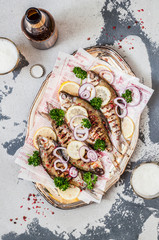 Grilled Breams with Beer