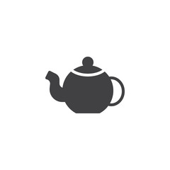 Tea pot vector icon. filled flat sign for mobile concept and web design. Kettle for coffee, teapot glyph icon. Symbol, logo illustration. Pixel perfect vector graphics