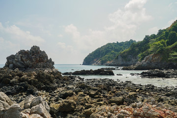 Sea view from tropical beach  Cock Burn Island, Myanmar