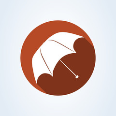 umbrella Icon vector flat design. symbol umbrella isolated on white background.