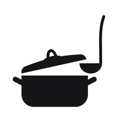 Pot icon isolated vector illustration