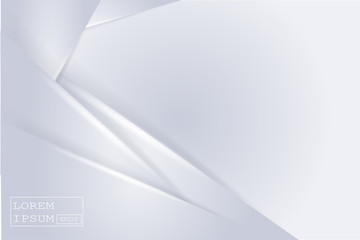 Obraz premium Abstract geometric white and gray color material frame layout modern tech with layer background