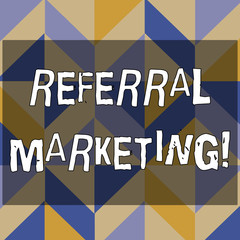 Text sign showing Referral Marketing. Business photo text the process of leveraging partners and customers 3D Formation of Geometric Shapes Creating Cubes and Blocks with Perspective